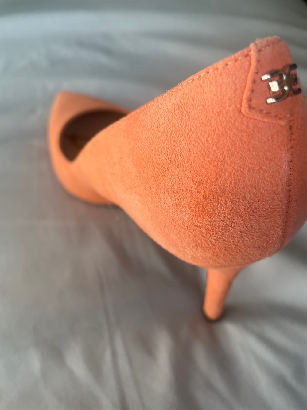 Sam Edelman Hazel Pointy Toe Pump in Melon Suede NEW - Picture 6 of 6